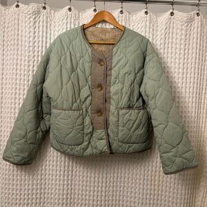 Quilted liner cropped Jacket